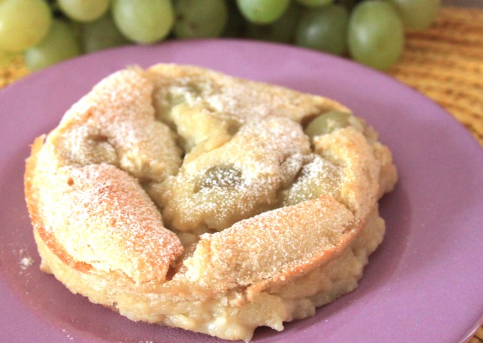 clafoutis vegan all’uva
