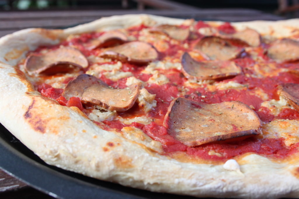 Ny style vegan pizza ricetta