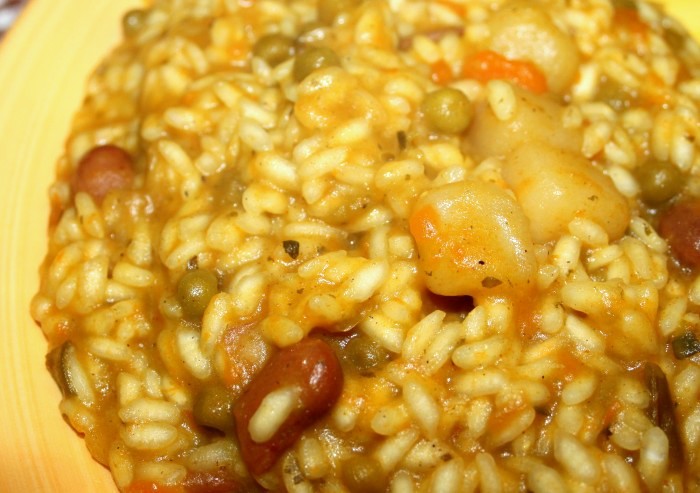 RISOTTO AL MINESTRONE PROFUMATO AL CURRY