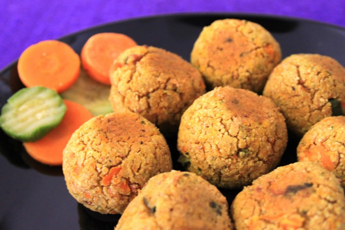 POLPETTE DI VERDURE AL FORNO