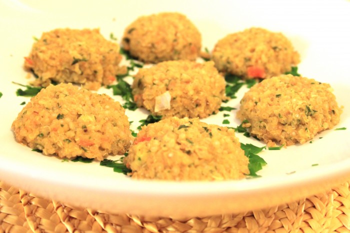 polpette di quinoa e ceci