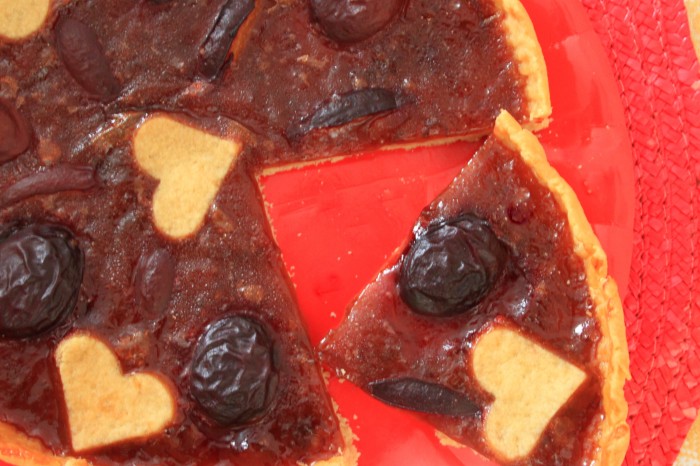 crostata vegana alle prugne