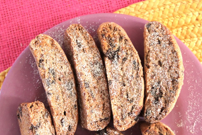 cantucci vegan cioccolato ed arancia