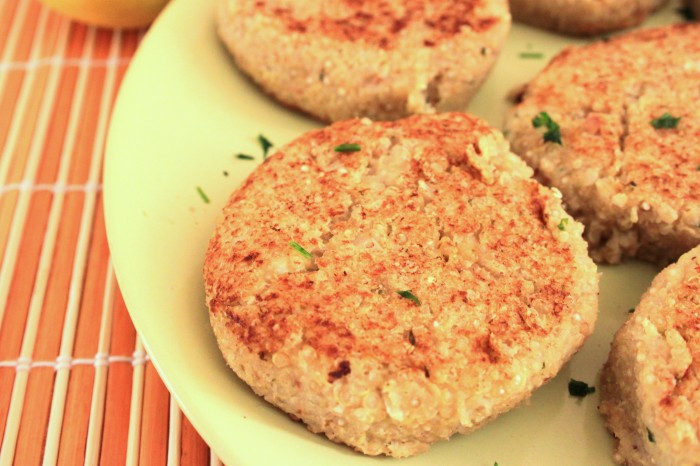 burger di quinoa e cavolo romanesco