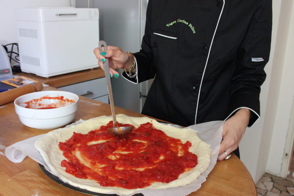 ny style vegan pizza