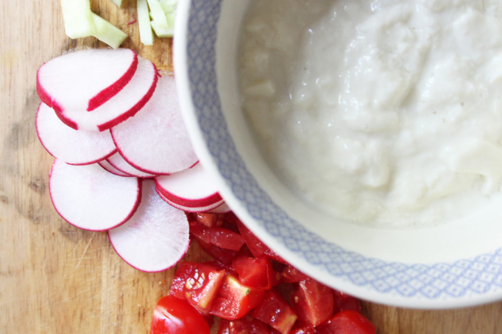 raita vegan ricetta