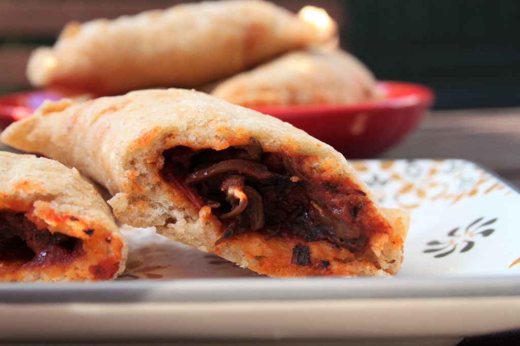 panzerotti ai funghi vegan ricetta