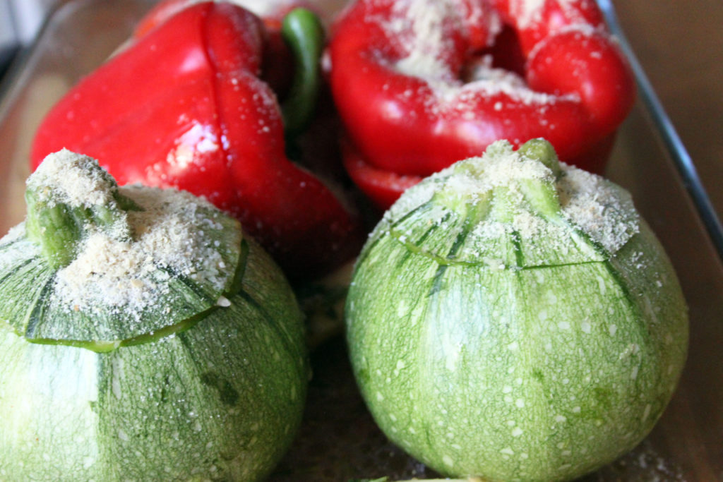 verdure ripiene di riso alla greca