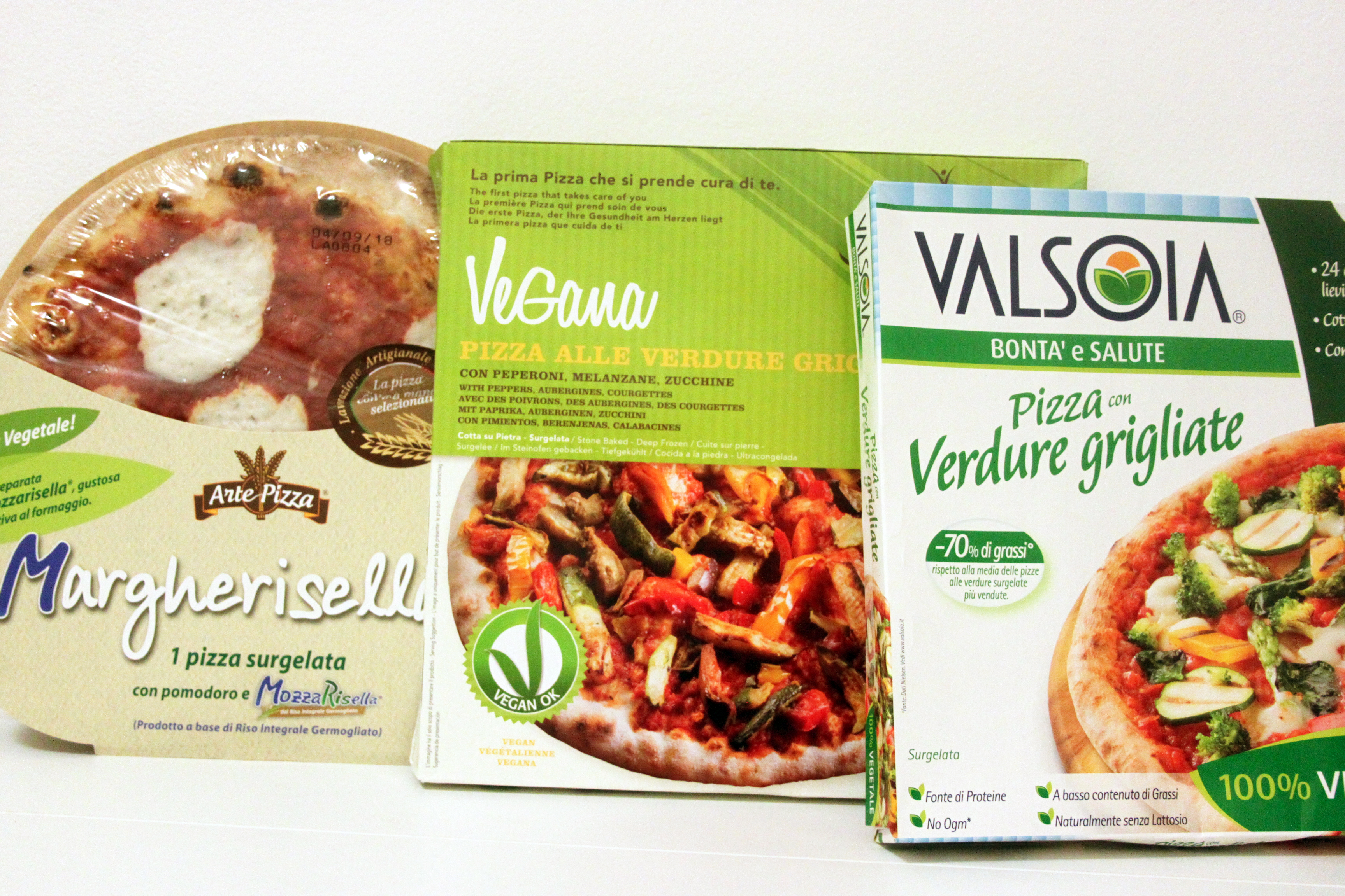 Pizza vegan surgelata. Quale scegliere al supermercato? Il mio test fra 7  marchi