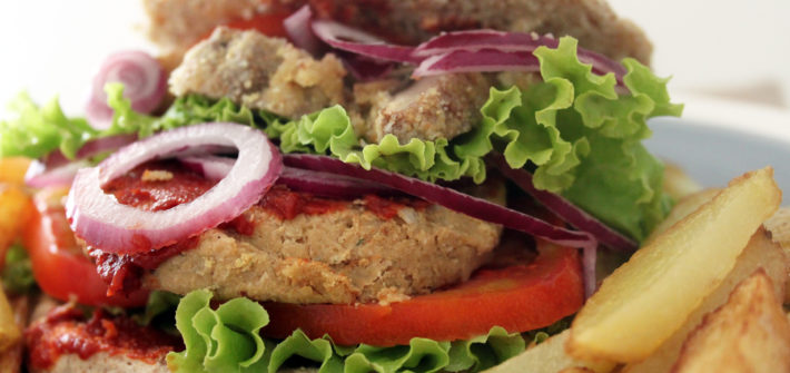 hamburger vegano fatto in casa