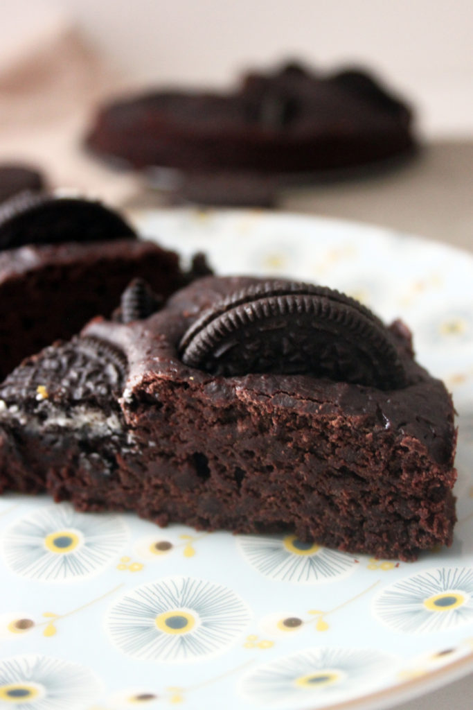 vegan oreo brownies