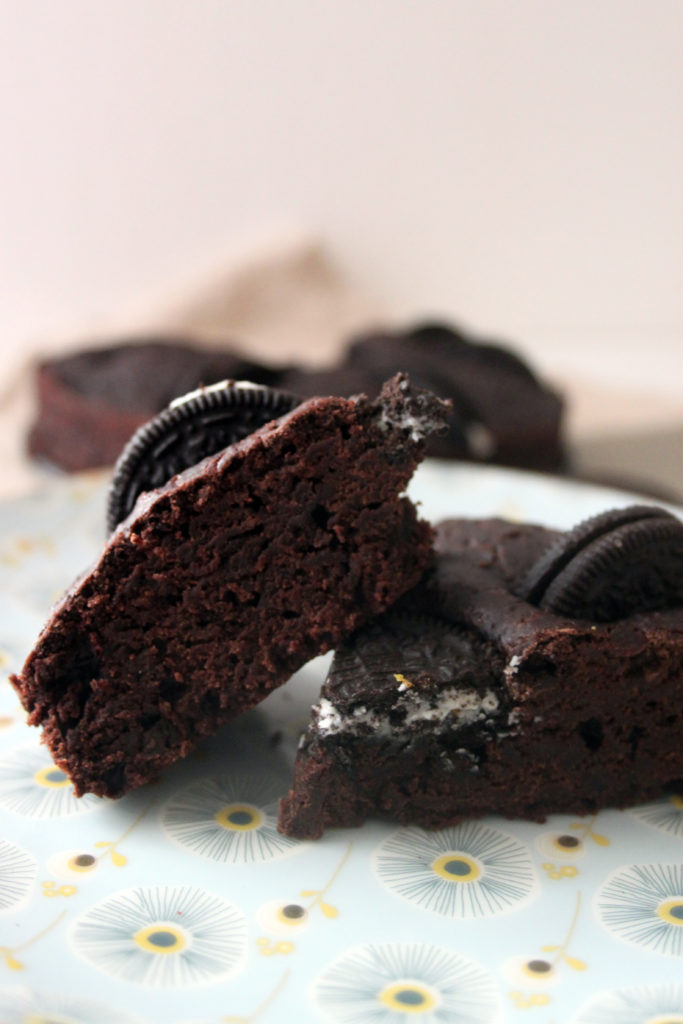 vegan oreo brownies