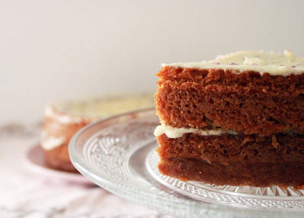 vegan carrot cake ricetta