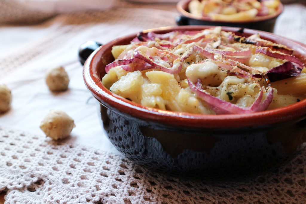 pasta vegan al topinambur