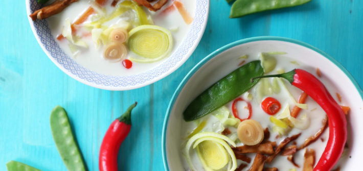 zuppa al latte di cocco vegan