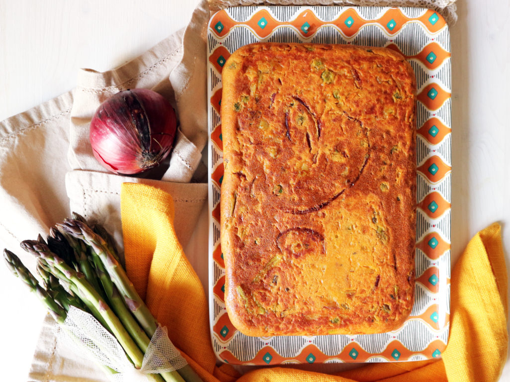 frittata vegan di asparagi