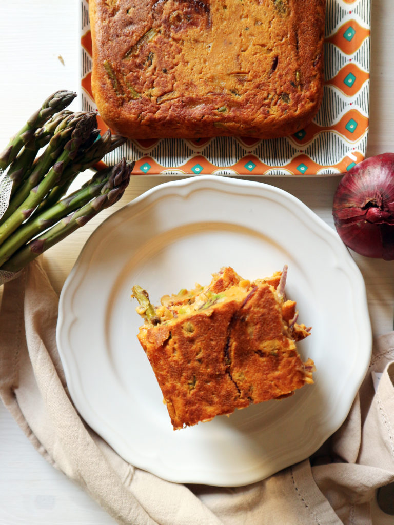 frittata vegan di asparagi