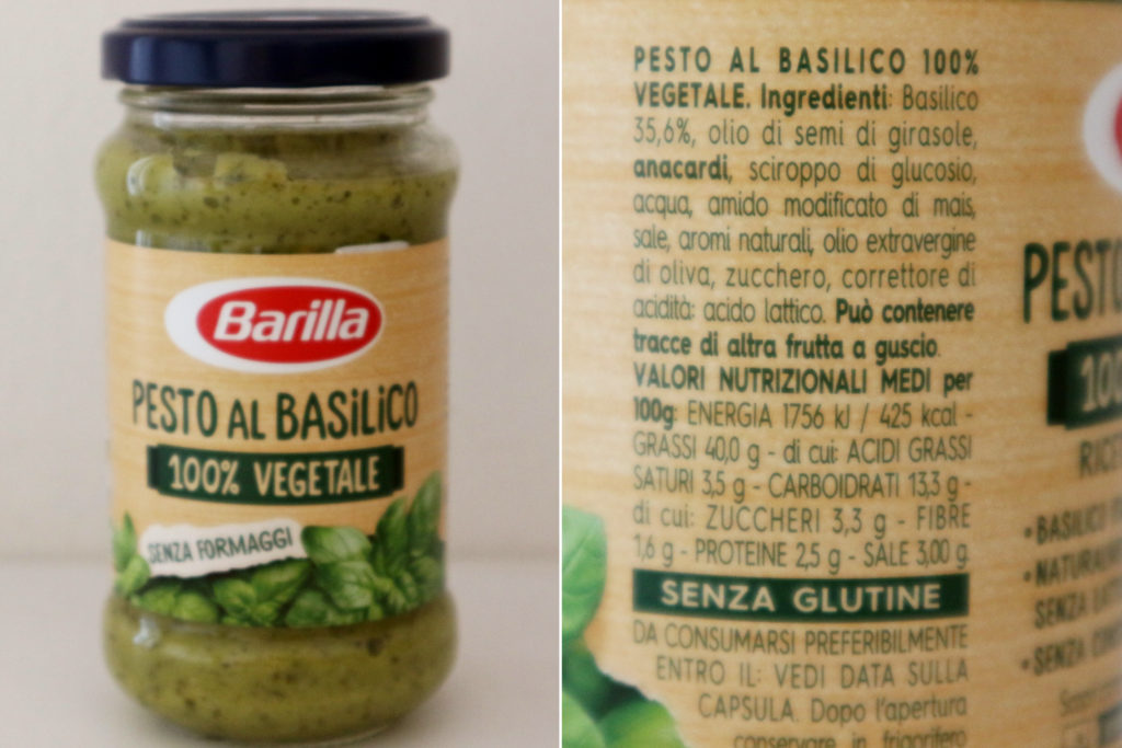 pesto vegano Barilla