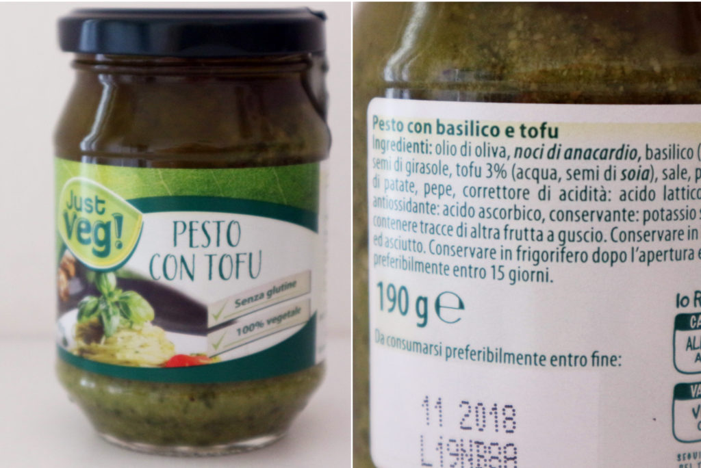 pesto vegano just veg aldi