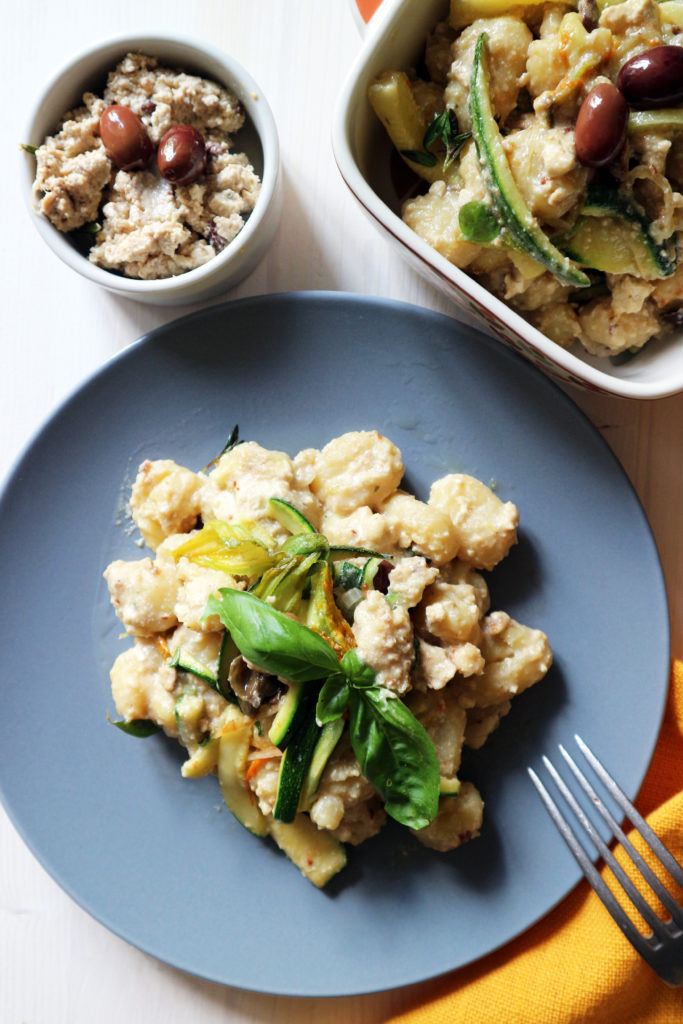 gnocchi vegan con sugo di tofu