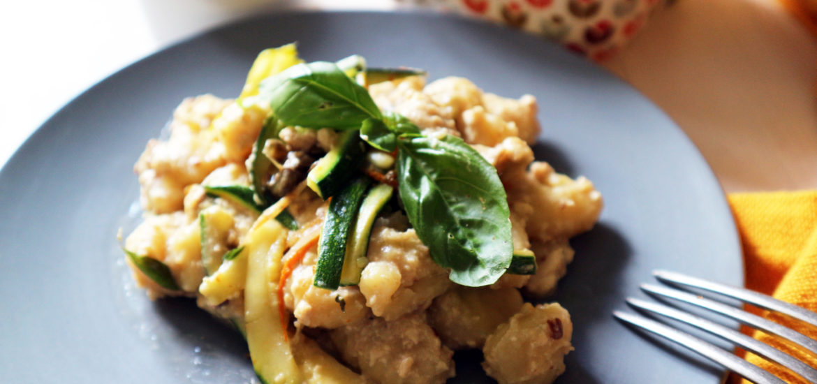 gnocchi vegan con sugo di tofu