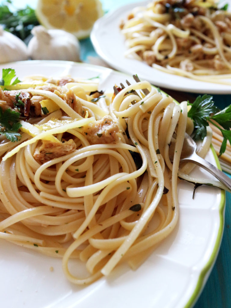 spaghetti alle vongole vegan