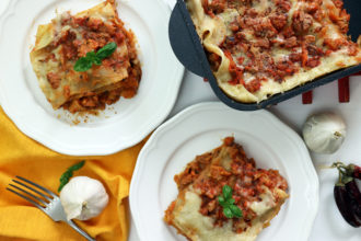 lasagne al ragù vegetale