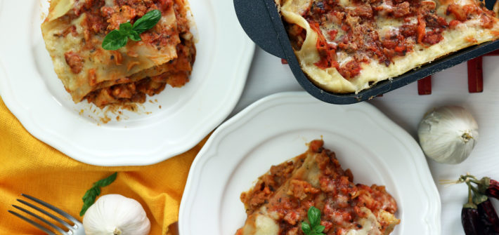 lasagne al ragù vegetale