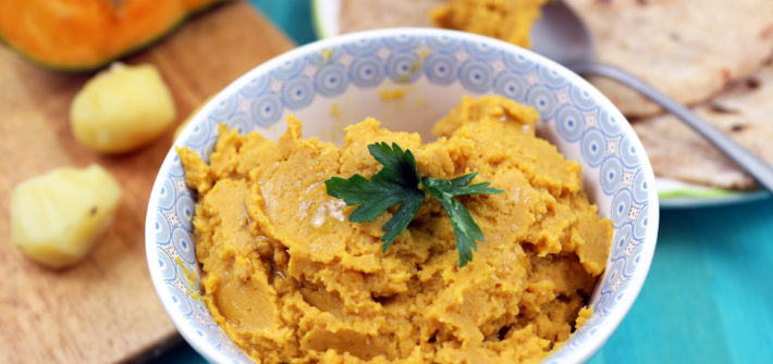 hummus di zucca e ceci