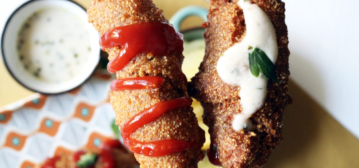 corn dogs vegan ricetta