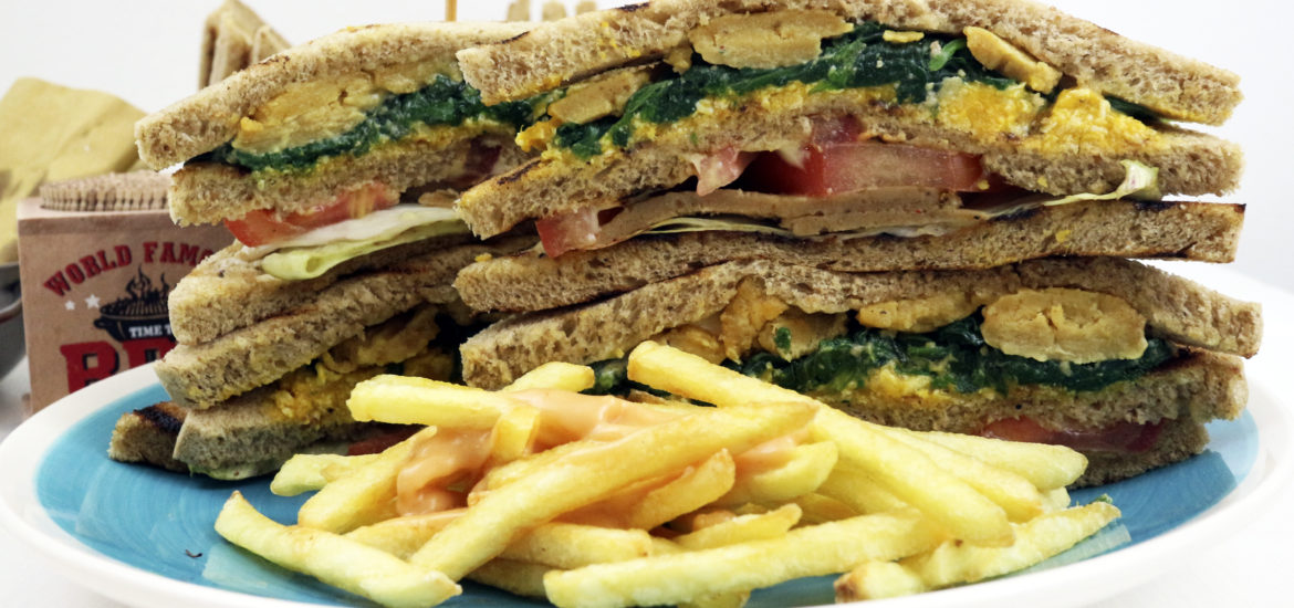 club sandwich vegan ricetta