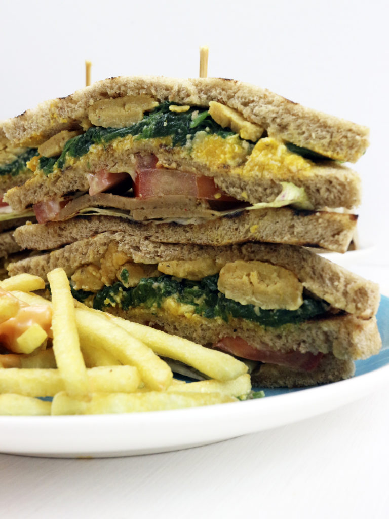 club sandwich vegan ricetta