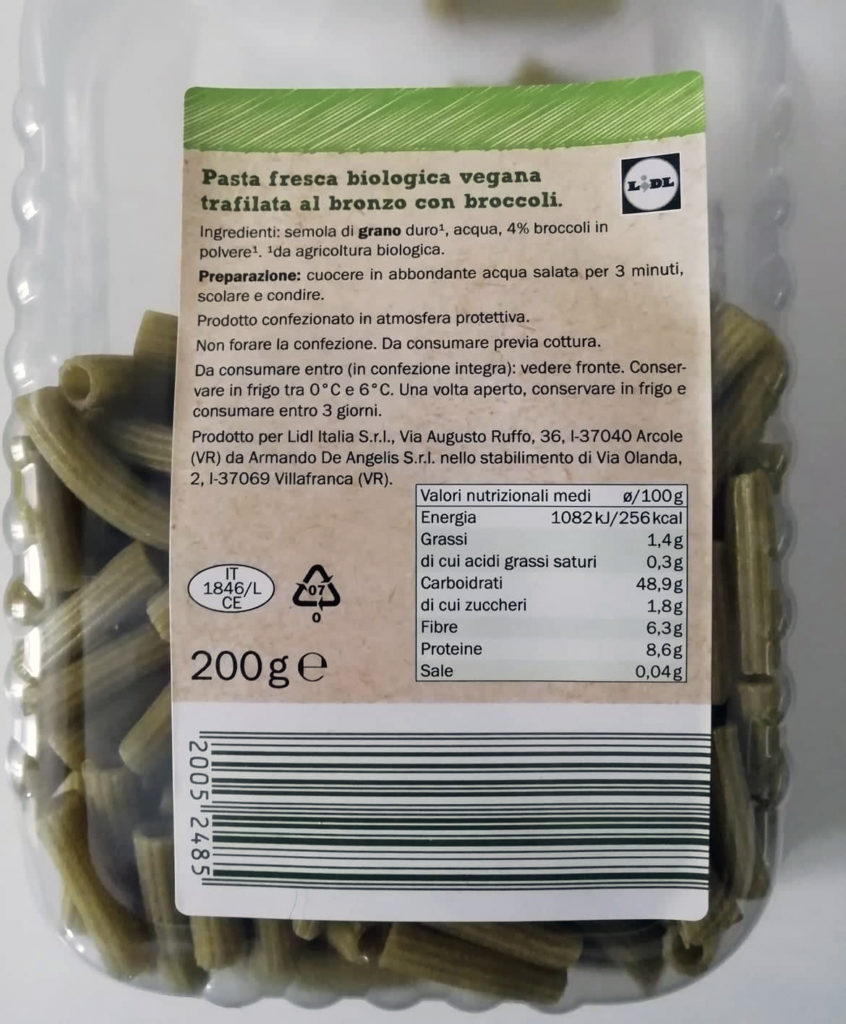 pasta fresca my best veggie lidl