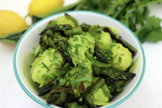 insalata di patate e avocado