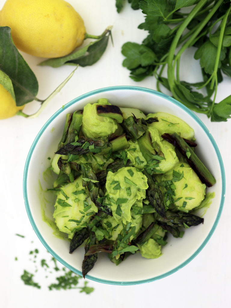 insalata di patate e avocado