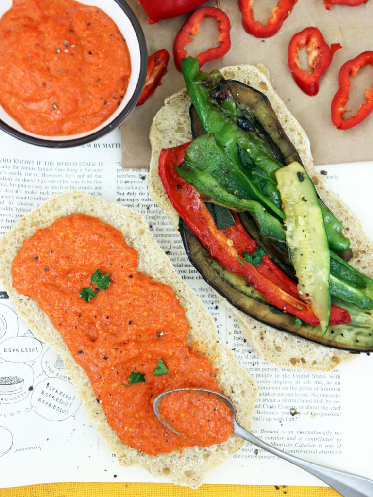 panino vegano alle verdure