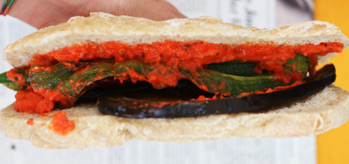 panino vegano alle verdure