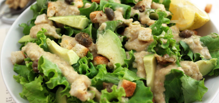 caesar salad vegan ricetta