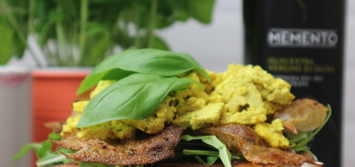 pancake salati vegan senza uova con farina di ceci